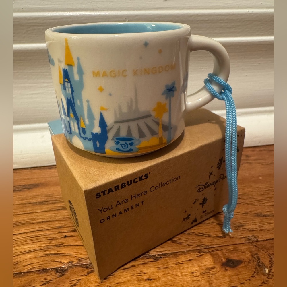 Starbucks You Are Here series 1
Disney World Magic Kingdom mini mug ornament